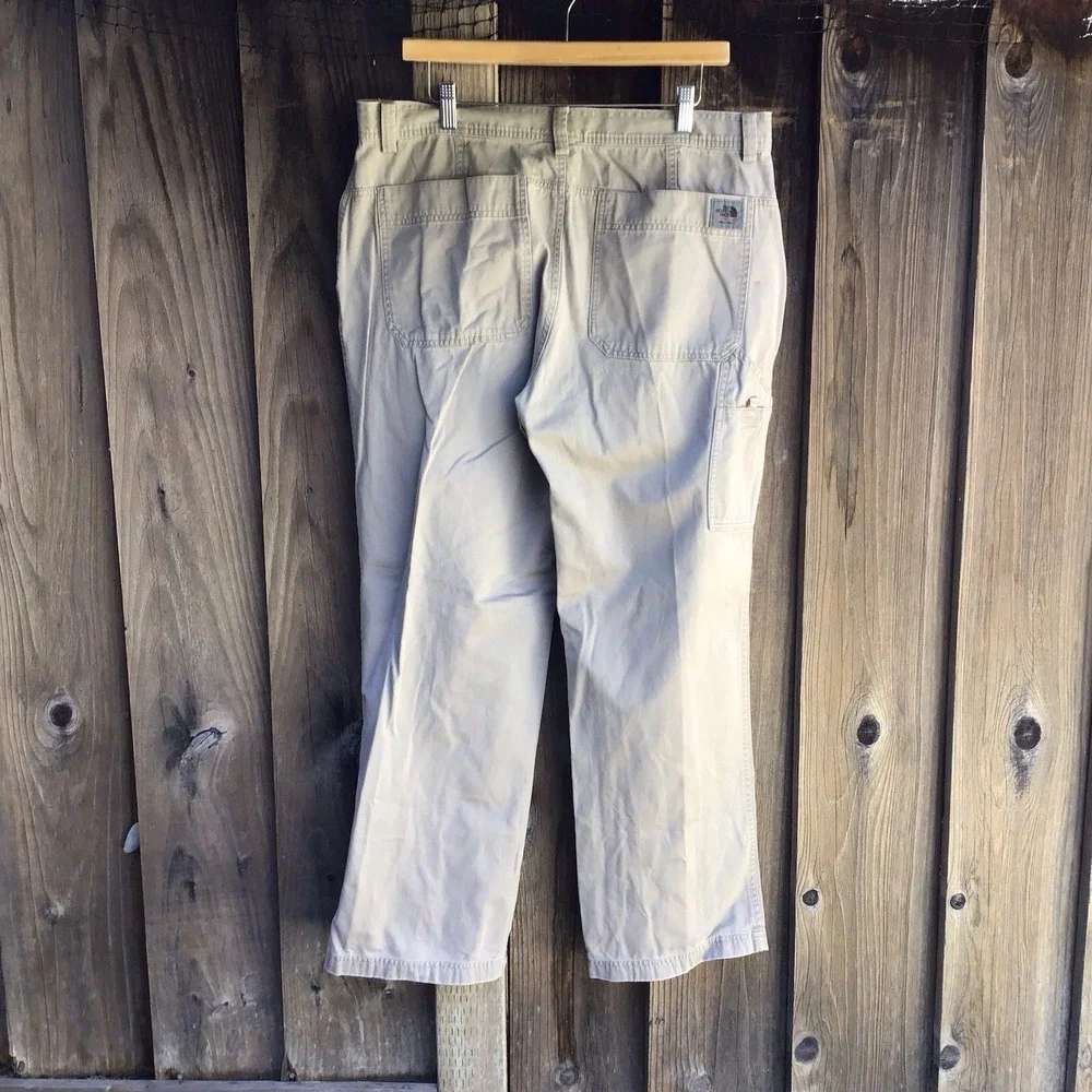 The North Face Utility Carpenter Work Pants Khaki Men's 36x30 Hiking Outdoor